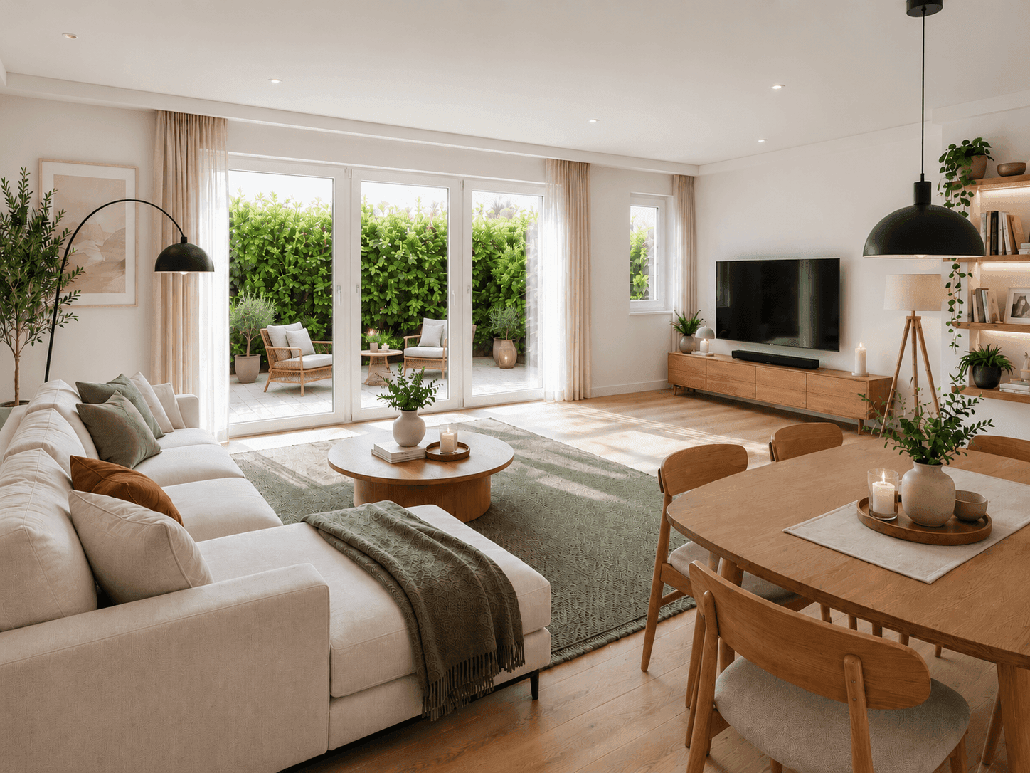 Wohnzimmer KI-Visualisierung
