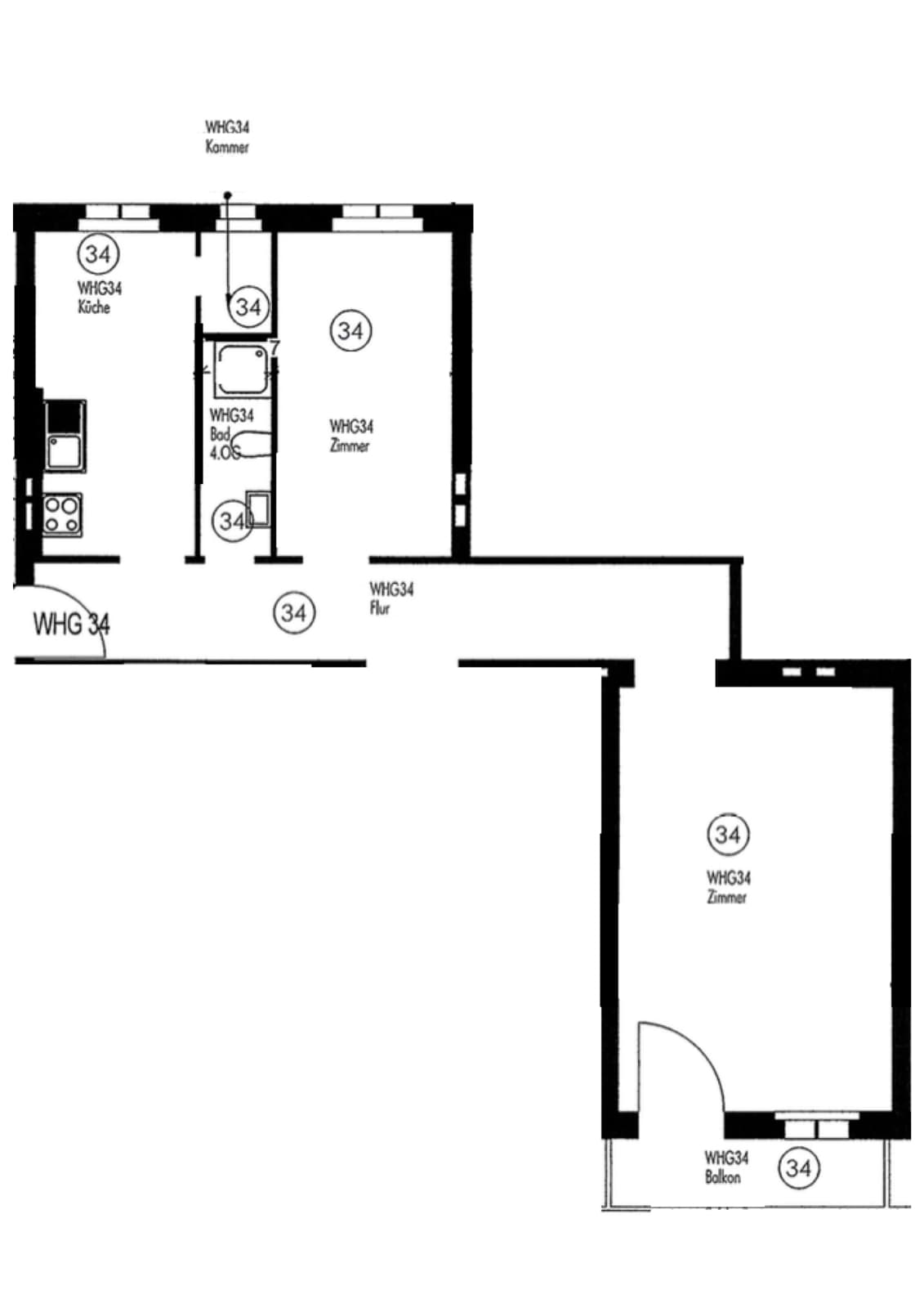Grundriss WE34